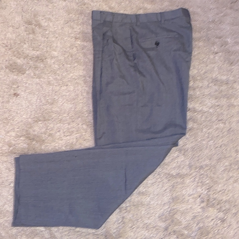 Palm Beach light grey dress pants. Pleated front. Size 35/30. Washable.